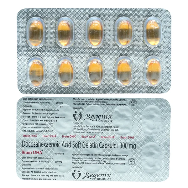 Brain DHA Capsule 10's, Pack of 10 CAPSULES