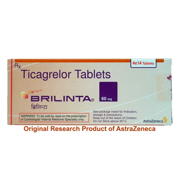 Brilinta 60 mg Tablet 14's, Pack of 14 TABLETS