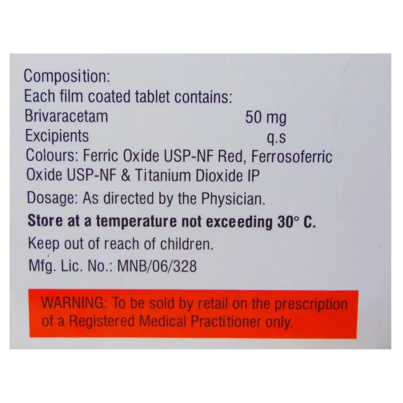 Buy Brivgard 50 Tablet online | Uses, Side Effects, Price and ...