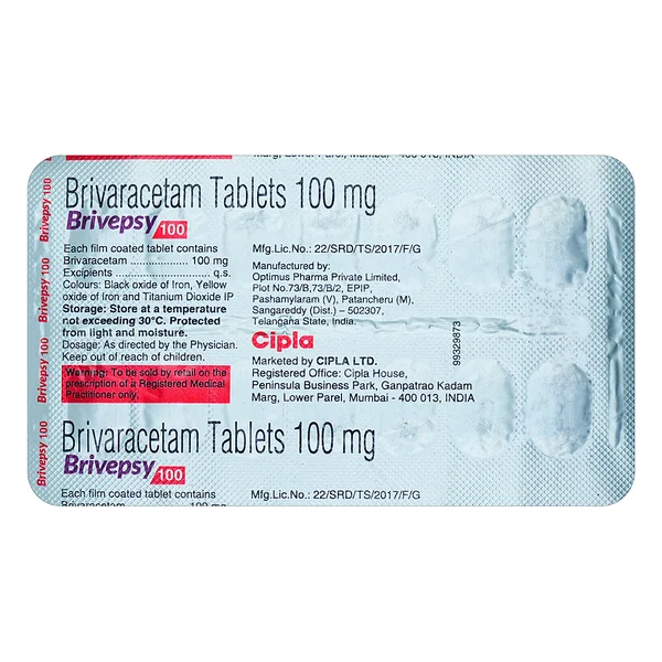 Brivepsy 100 Tablet 14's