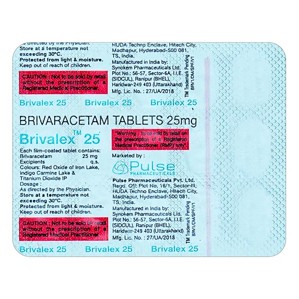 Brivalex 25 Tablet 15's