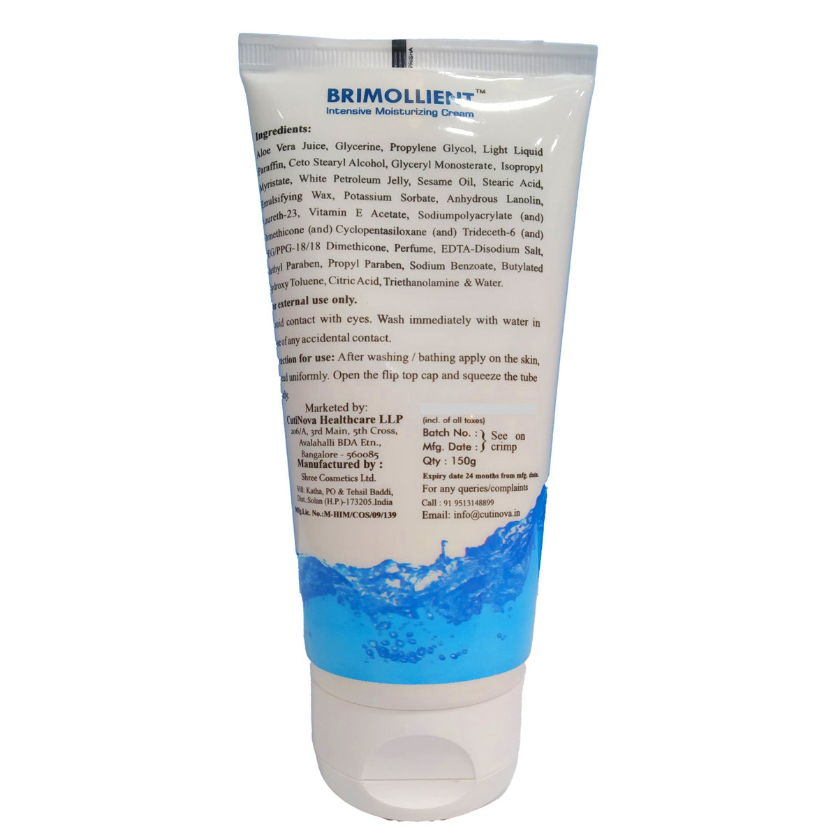Brimollient Intensive Moisturising Cream 150 gm, Pack of 1 Brimollient Intensive Moisturising Cream 150 gm, Pack of 1