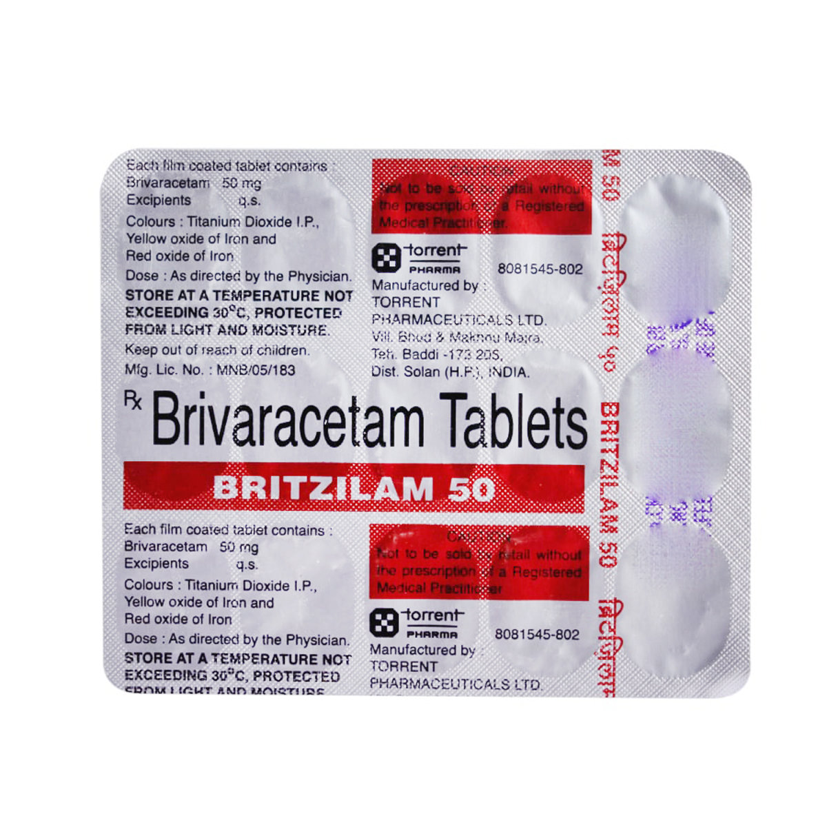 Britzilam 50 Tablet 15's, Pack of 15 TABLETS Britzilam 50 Tablet 15's, Pack of 15 TABLETS