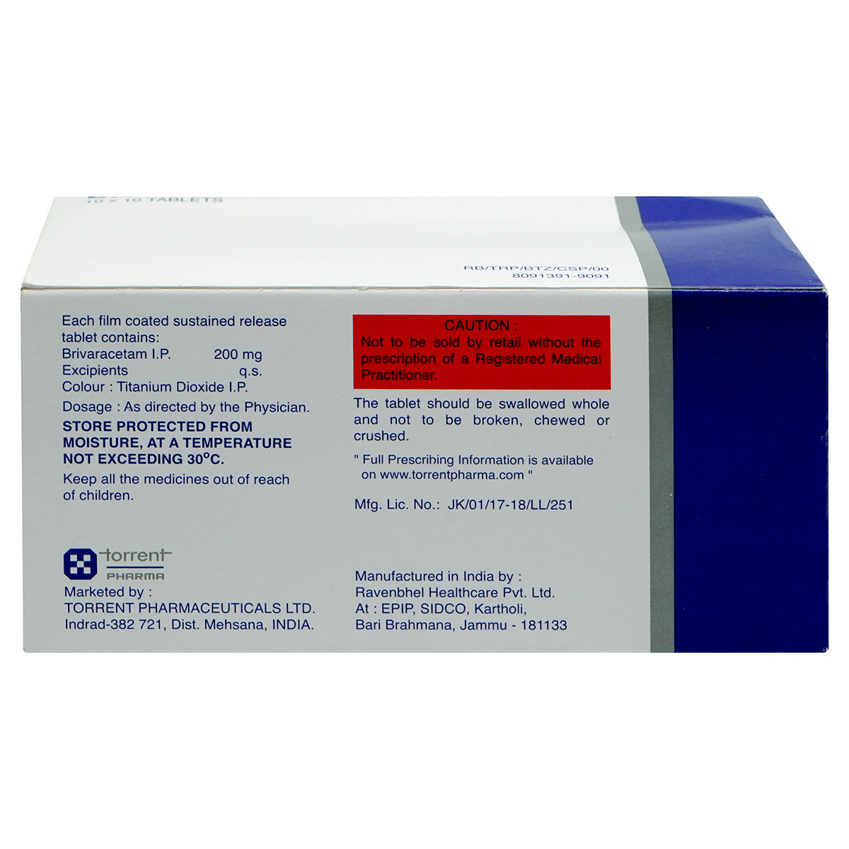 Britzilam SR 200 Tablet 10's, Pack of 10 TabletS Britzilam SR 200 Tablet 10's, Pack of 10 TabletS