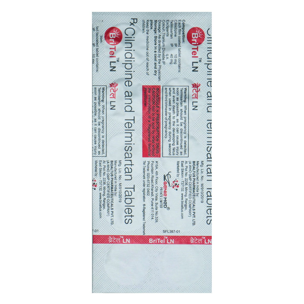 Britel LN Tablet 10's, Pack of 10 Britel LN Tablet 10's, Pack of 10