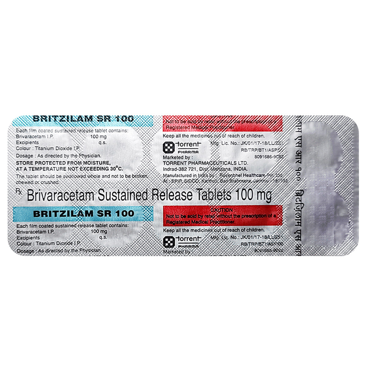 Britzilam SR 100 Tablet 10's, Pack of 10 TabletS Britzilam SR 100 Tablet 10's, Pack of 10 TabletS