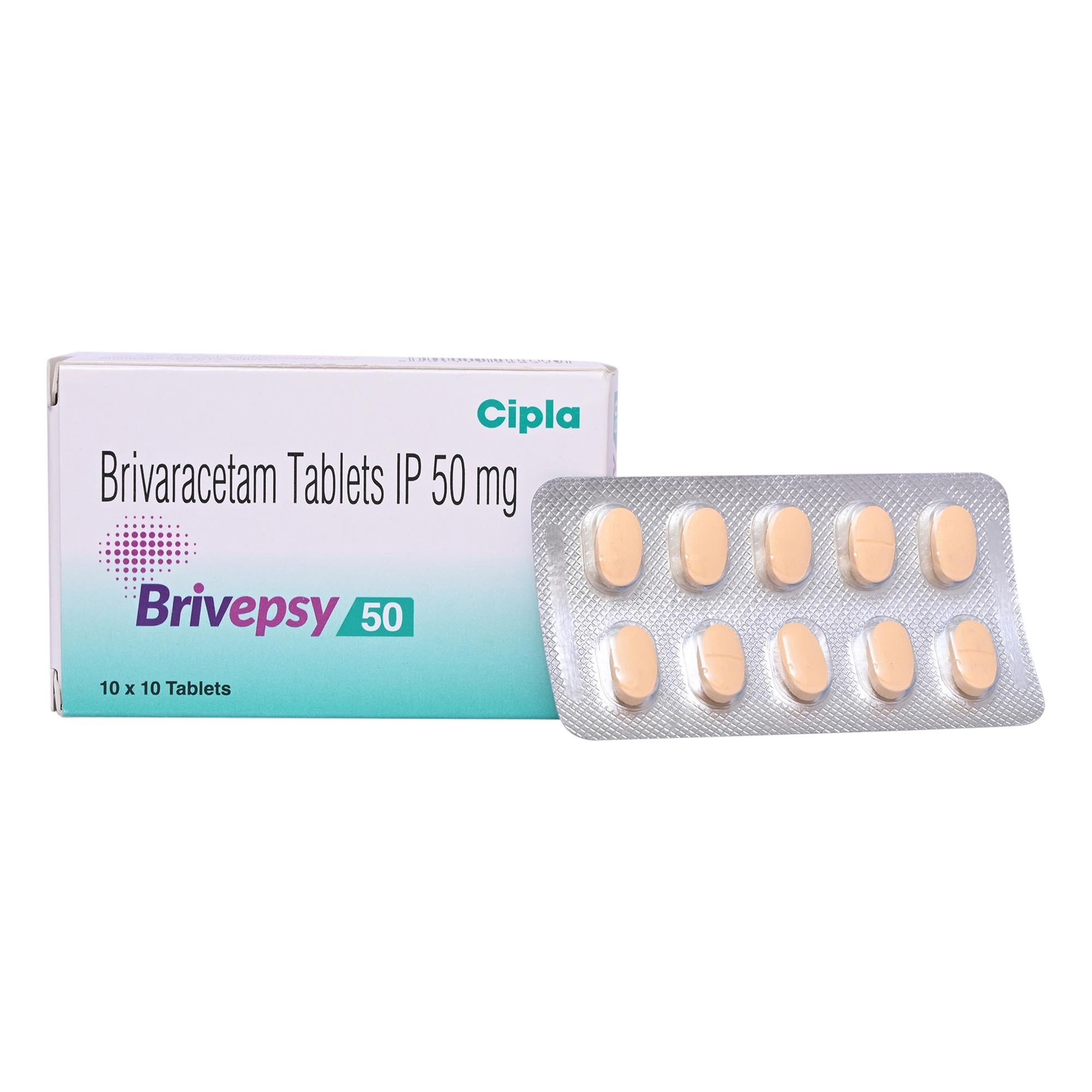 Brivepsy 50 Tablet 10's, Pack of 10 CapsuleS Brivepsy 50 Tablet 10's, Pack of 10 CapsuleS