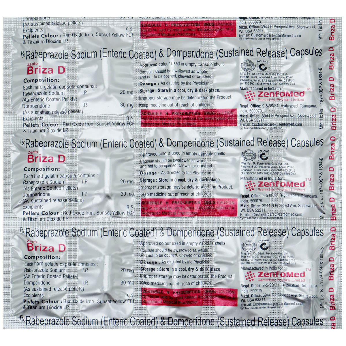 Briza D Capsule 15's, Pack of 15 Briza D Capsule 15's, Pack of 15