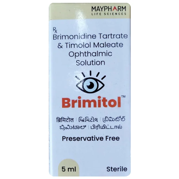 Brimitol Ophthalmic Solution 5 ml, Pack of 1