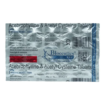 Bronchoril-N600 Tablet 10's