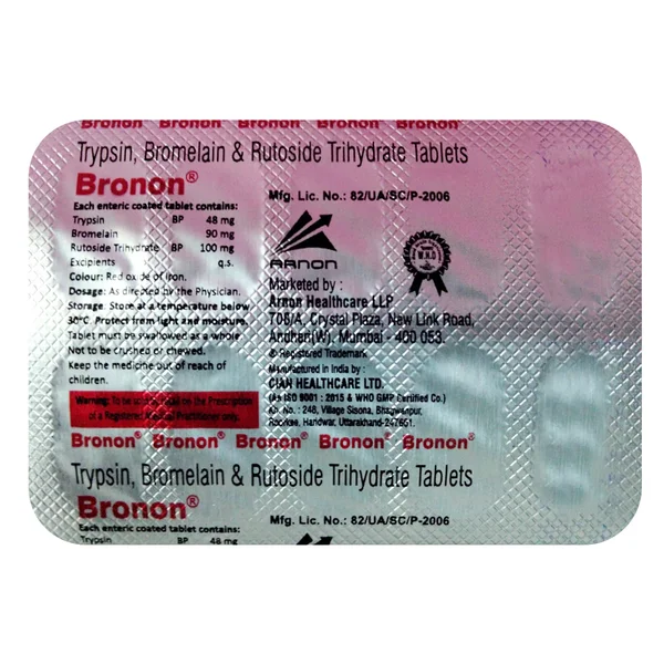 Bronon Tablet 10's, Pack of 10