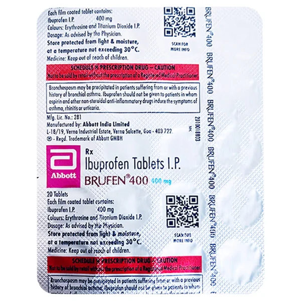 Brufen 400 Tablet 20's