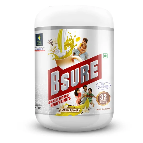 Bsure Vanilla Powder 400 gm