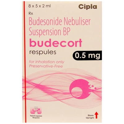 Budecort 0.5 mg Respules 5x2 ml, Pack of 1 RESPULE