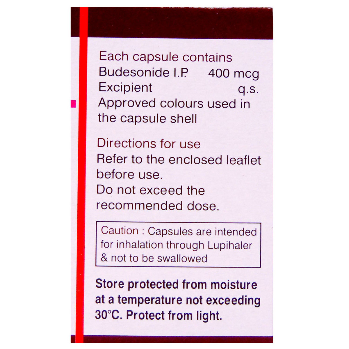 Budate 400 Transcaps 30's, Pack of 1 CAPSULE Budate 400 Transcaps 30's, Pack of 1 CAPSULE