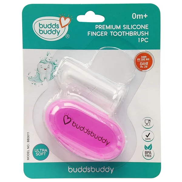 Budds Buddy Silicone Finger Brush 1's
