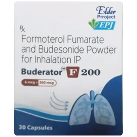 Buderator F 200 Powder For Inhalation Capsule 30's