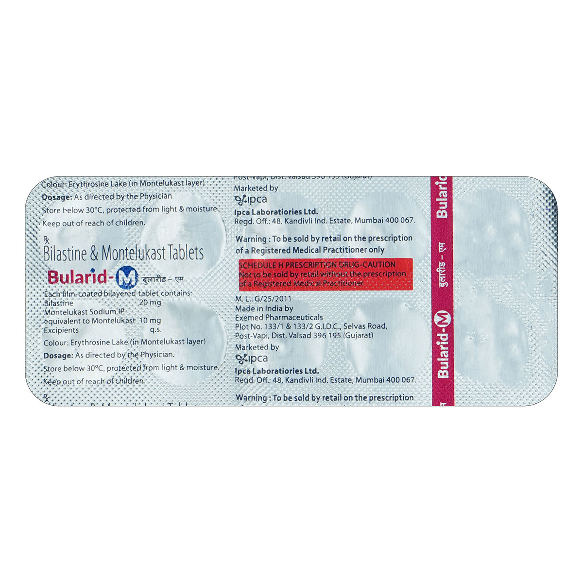 Bularid-M Tablet 10's, Pack of 10 TABLETS Bularid-M Tablet 10's, Pack of 10 TABLETS