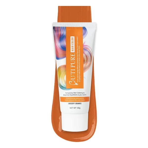Butipure Groovy Orange Hair Colour, 60 gm, Pack of 1