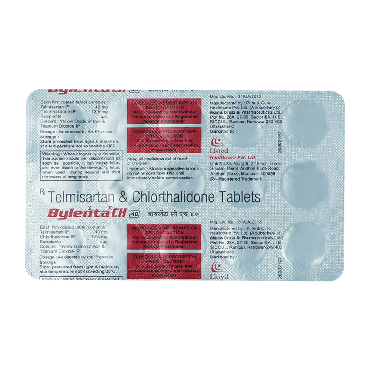 Bylenta CH 40 Tablet 15's, Pack of 15 TABLETS Bylenta CH 40 Tablet 15's, Pack of 15 TABLETS