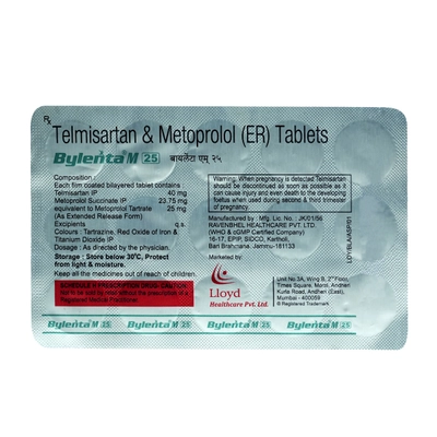 Bylenta M 25 Tablet 15's, Pack of 15 TabletS