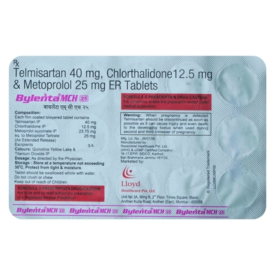 Bylenta MCH 25 Tablet 15's, Pack of 15 TabletS