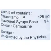 Cadpar 125 mg Raspberry Suspension 60 ml, Pack of 1 SUSPENSION