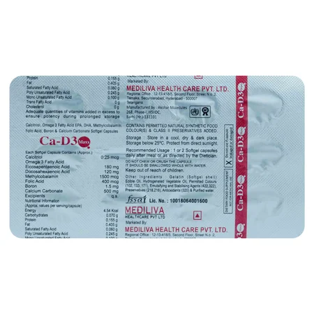 CA-D3 Maxx Softgel Capsule 10's
