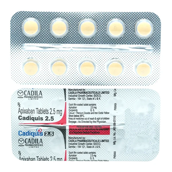 Cadiquis 2.5 Tablet 10's, Pack of 10 TABLETS