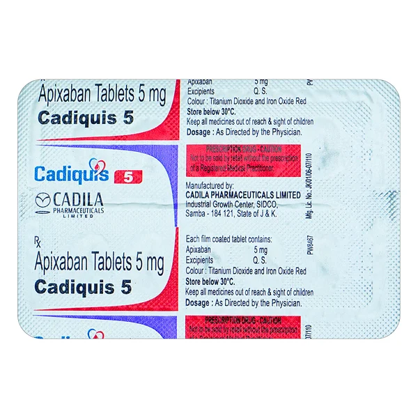 Cadiquis 5 Tablet 10's, Pack of 10 TabletS