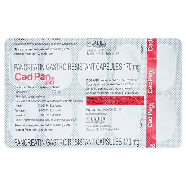 Cad-Pan PE 10K Capsule 10's, Pack of 10 CapsuleS