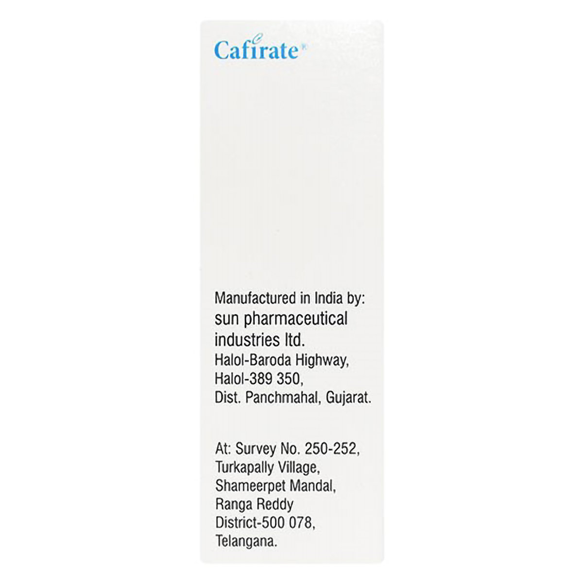 CAFIRATE SOLUTION 1.5ML, Pack of 1 Solution CAFIRATE SOLUTION 1.5ML, Pack of 1 Solution