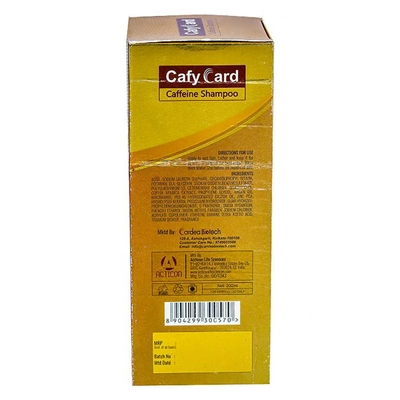 Cafycard Caffeine Shampoo 200Ml, Pack of 1