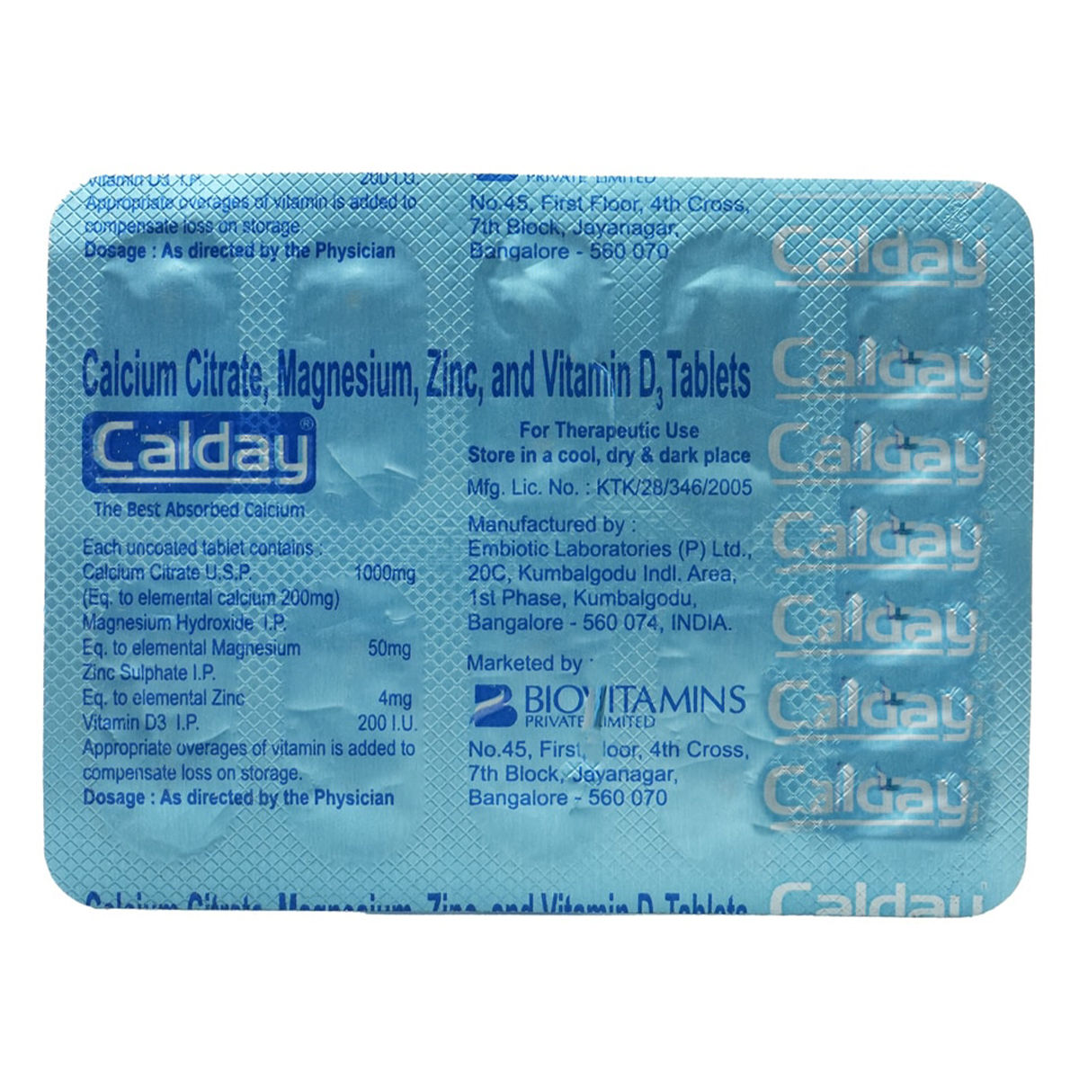 Buy Calday 1000 mg Tablet 10's Online