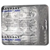 Calzac-500 Tablet 15's, Pack of 15 IndiaS