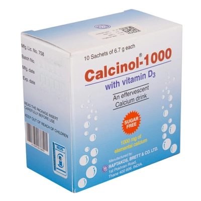 Calcinol 1000 Sachet 6.7 gm, Pack of 1 SACHET