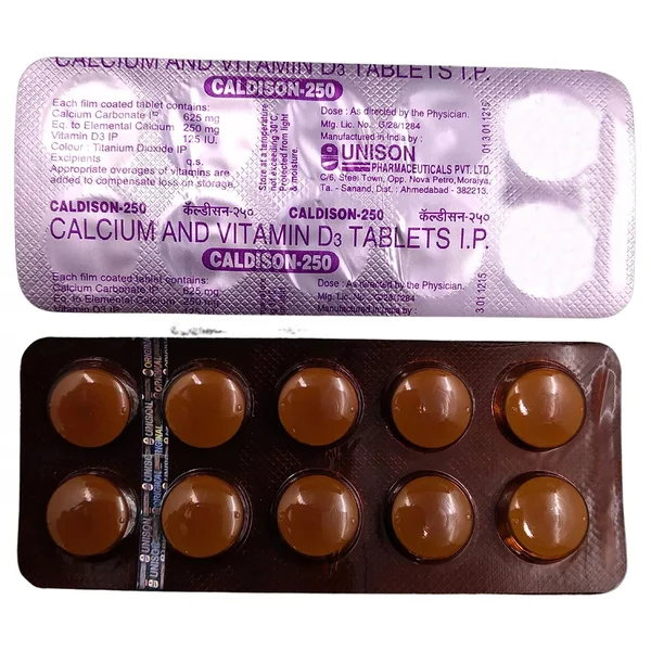 Caldison 250 mg Tablet 10's