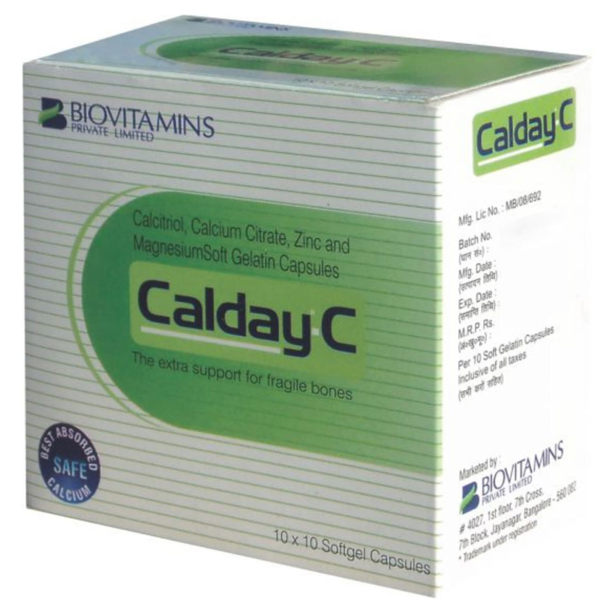 Buy Calday C Tablet 10's Online