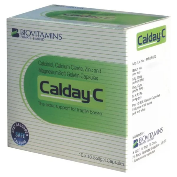 Calday C Tablet 10's, Pack of 10 TabletS