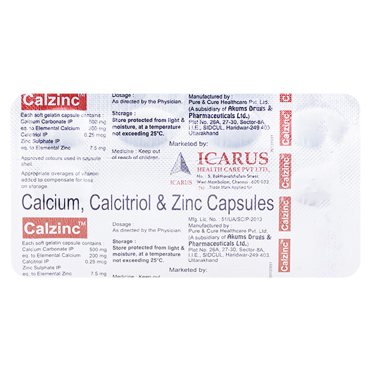 Calzinc Tablet 10's, Pack of 10 TABLETS Calzinc Tablet 10's, Pack of 10 TABLETS