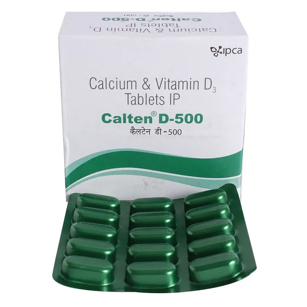Calten D-500 Tablet 15`s, Pack of 15