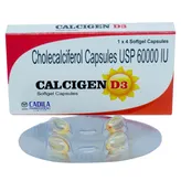 Calcigen D3 Capsule 4's, Pack of 4 CAPSULES