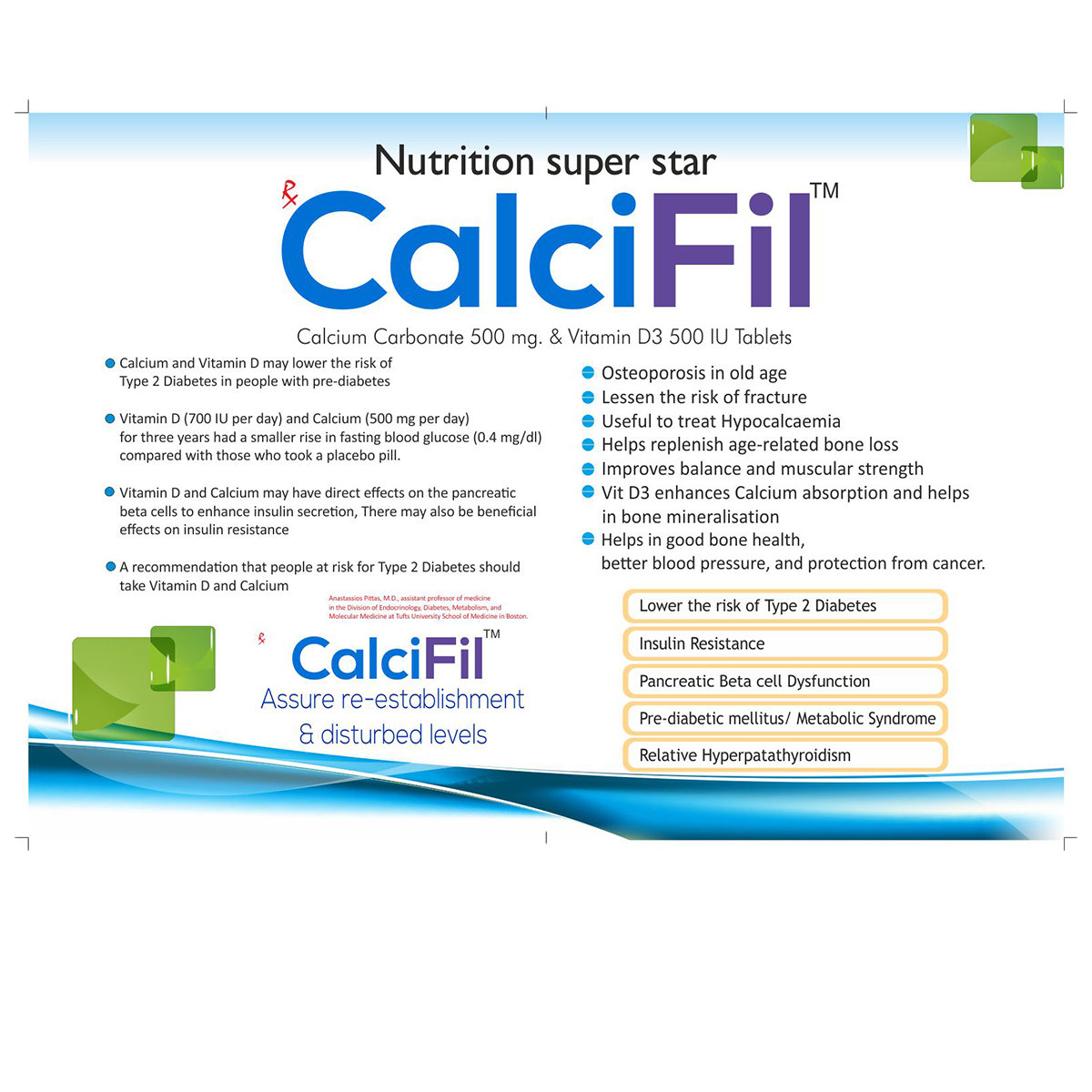 Calcifil Tablet 10's, Pack of 10 Calcifil Tablet 10's, Pack of 10