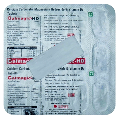 Calmagic HD Tablet 15's, Pack of 15 TabletS