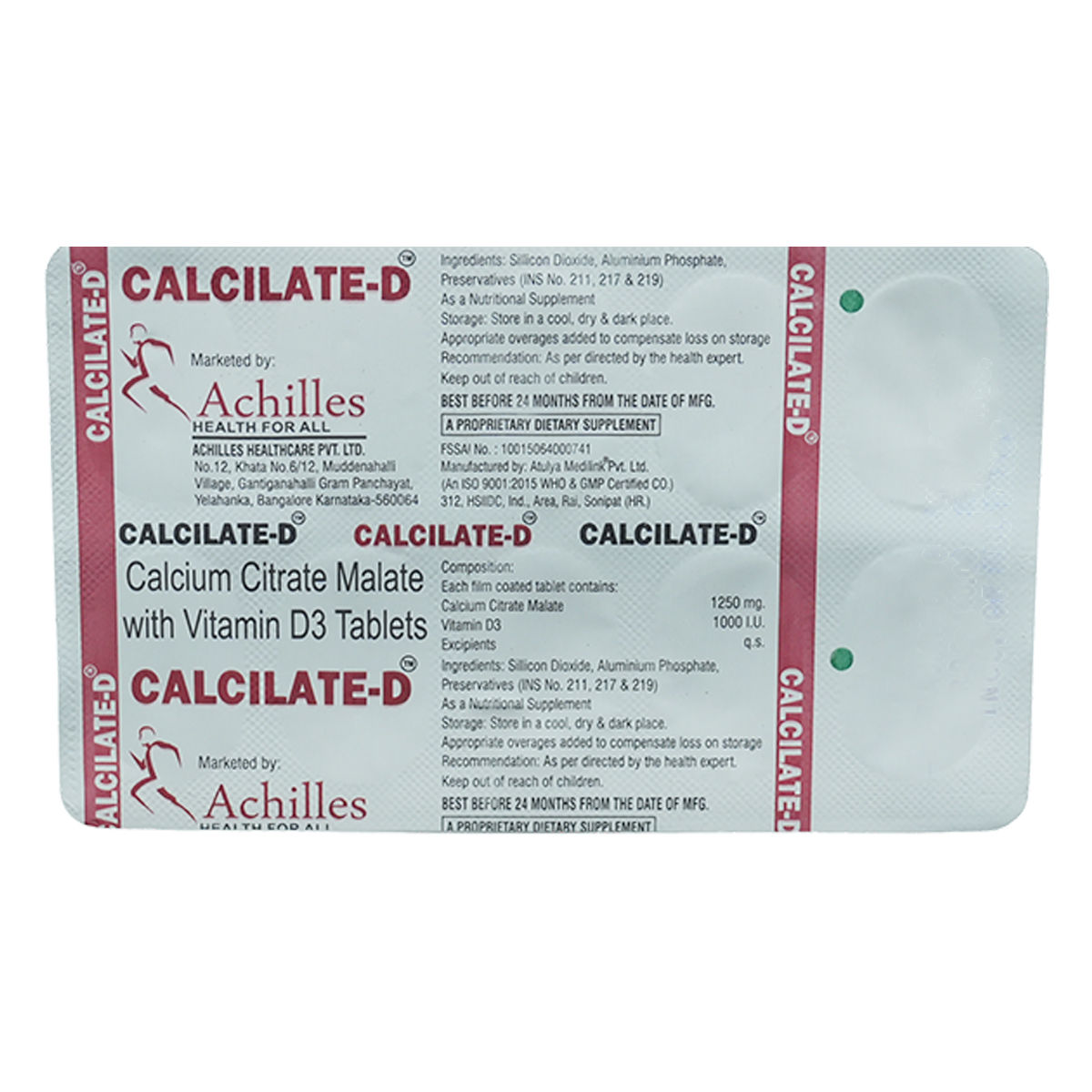 Buy Calcilate-D Tablet 10's Online