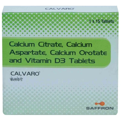 Calvaro Tablet 15's, Pack of 15 TabletS