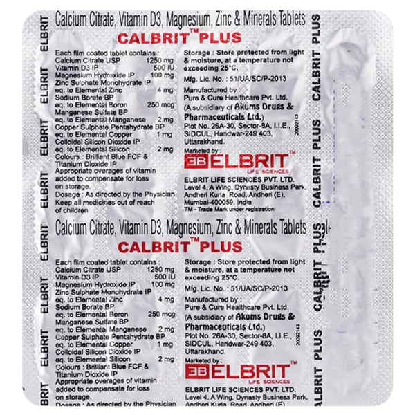 Calbrit Plus Tablet 15's