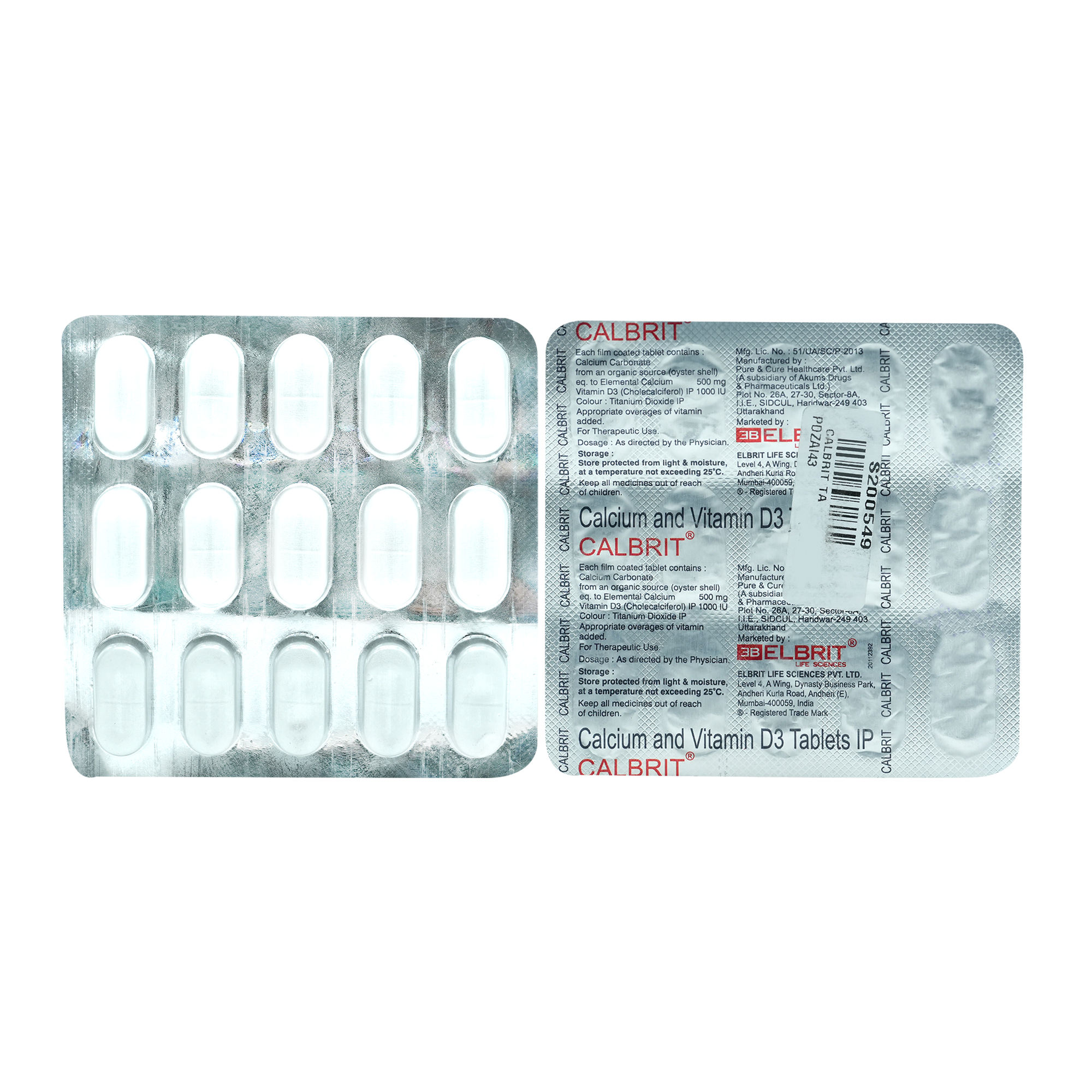 Buy Calbrit Tablet 15's Online