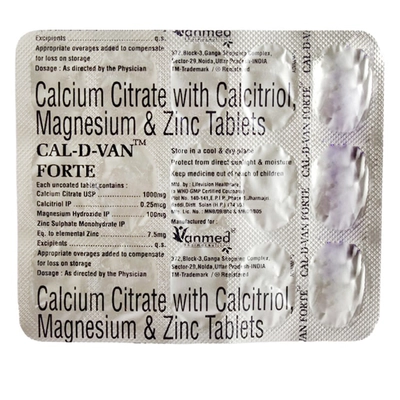 Cal-D-Van Forte Tablet 15's, Pack of 15 TabletS