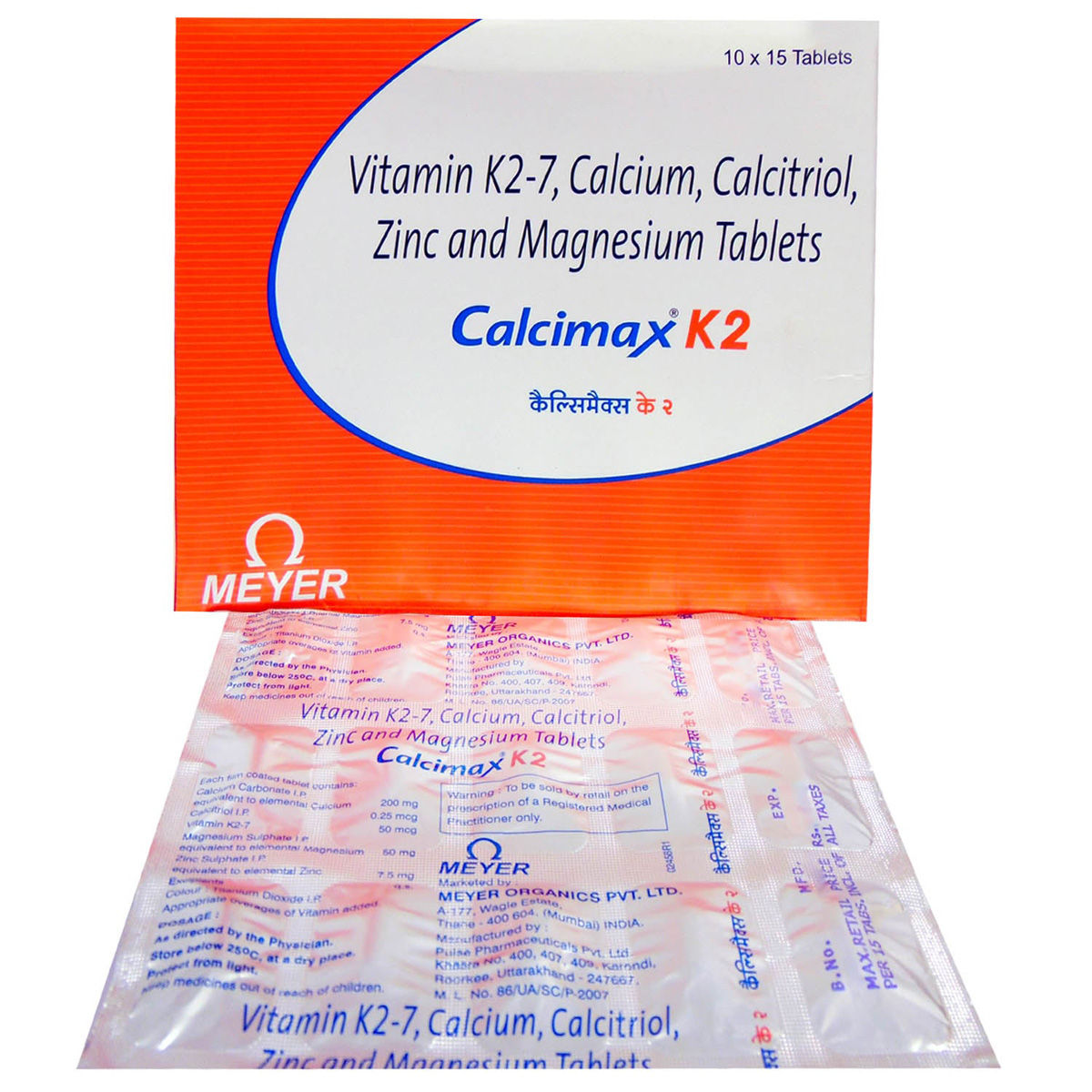 Buy Calcimax K2 Tablet 15's Online